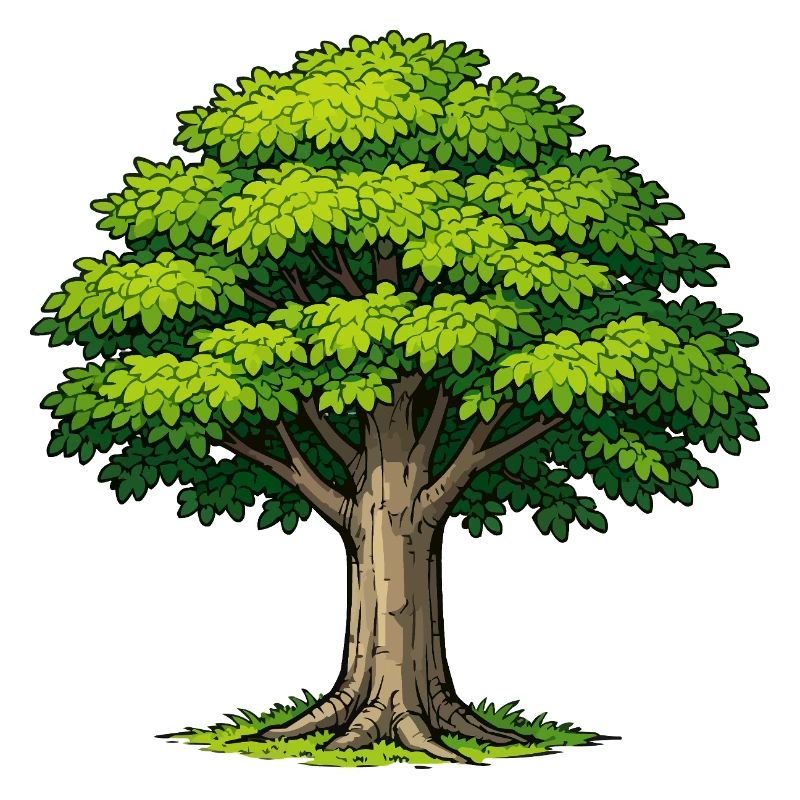 Tree with lush foliage