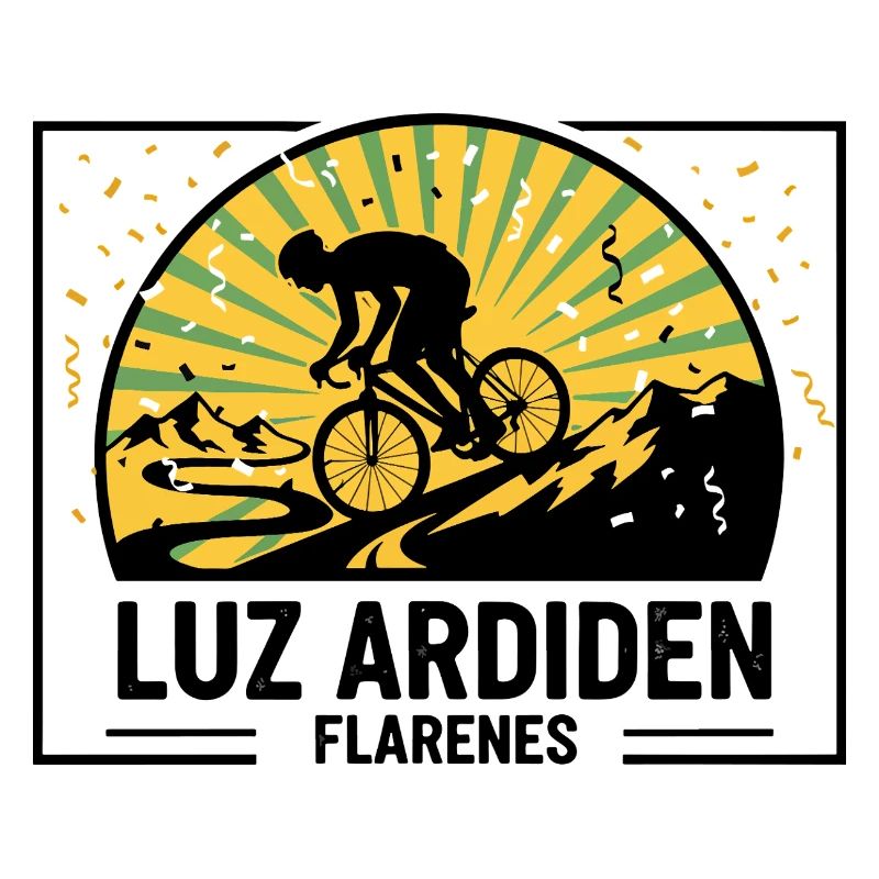 Luz Ardiden Pyrenees Cycling Switchbacks Art