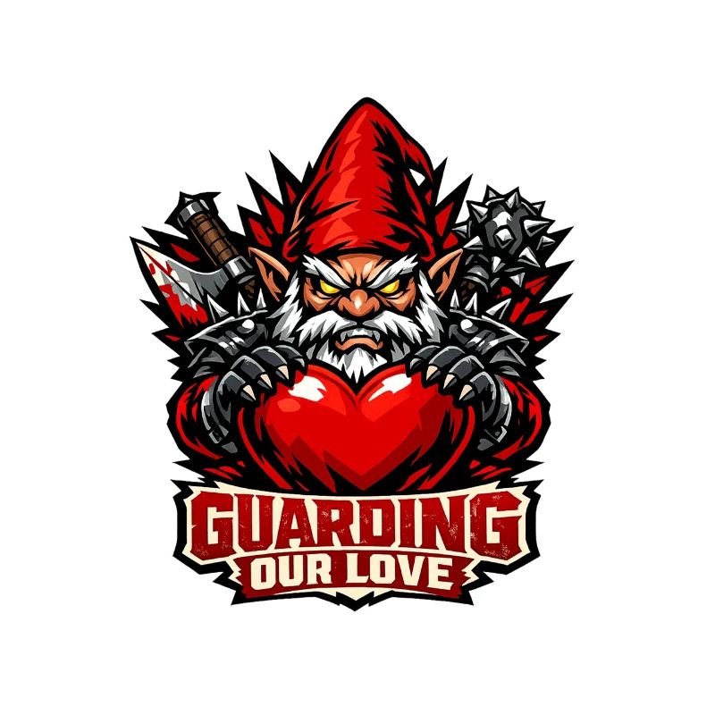 Evil Gnome, Dark Gnome, Goth Gnome, Funny Gnome