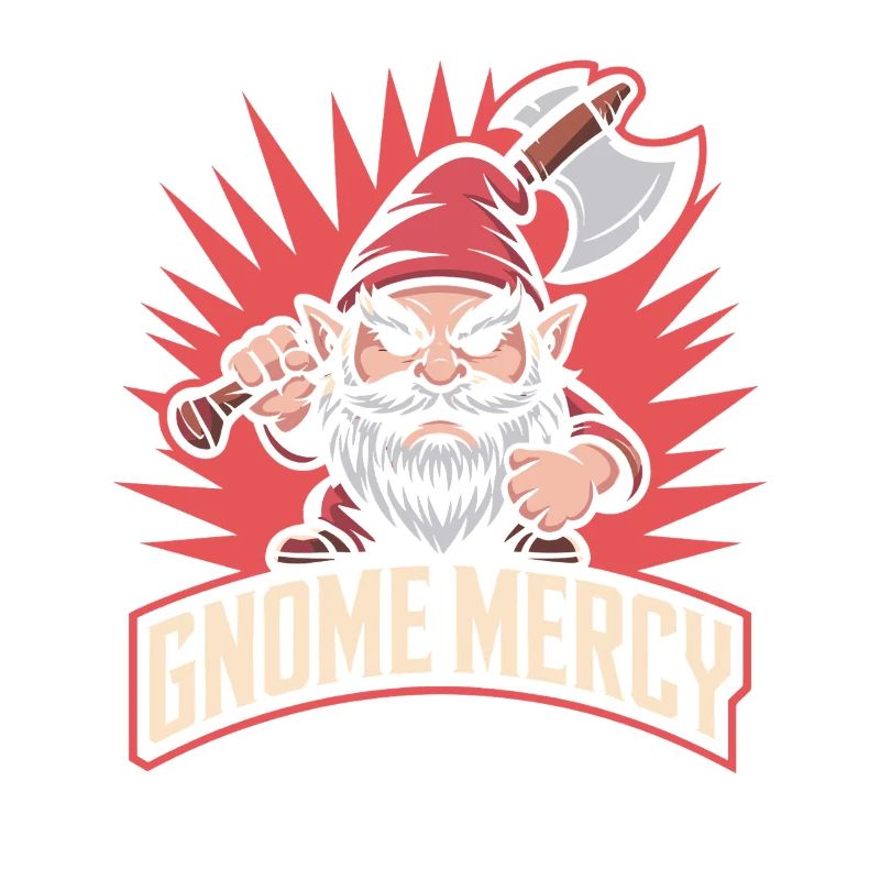 Evil Gnome, Dark Gnome, Goth Gnome, Funny Gnome