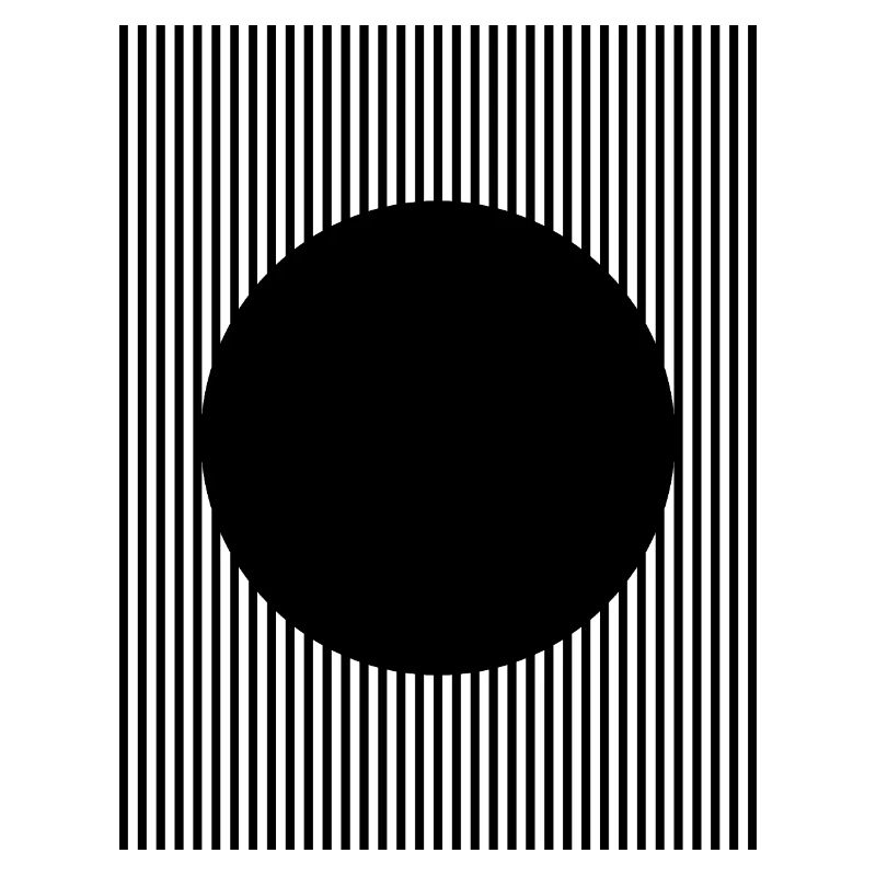 Conception en forme de cercle noir