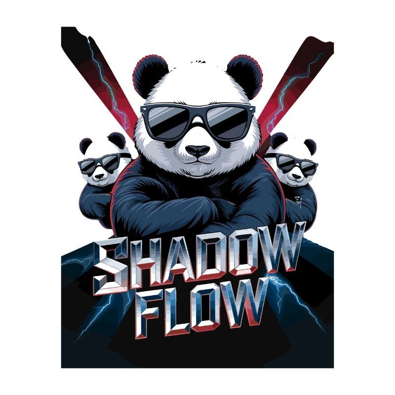Shadow Flow Panda Crew with cool sunglasses
