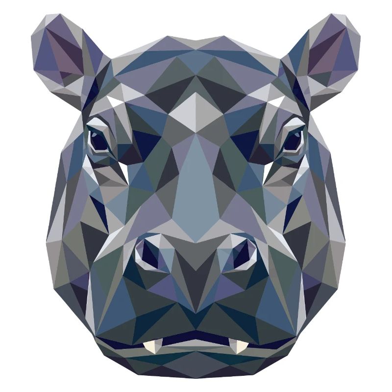 Nilpferd Flusspferd Mama Hippopotamus Cooles Hippo