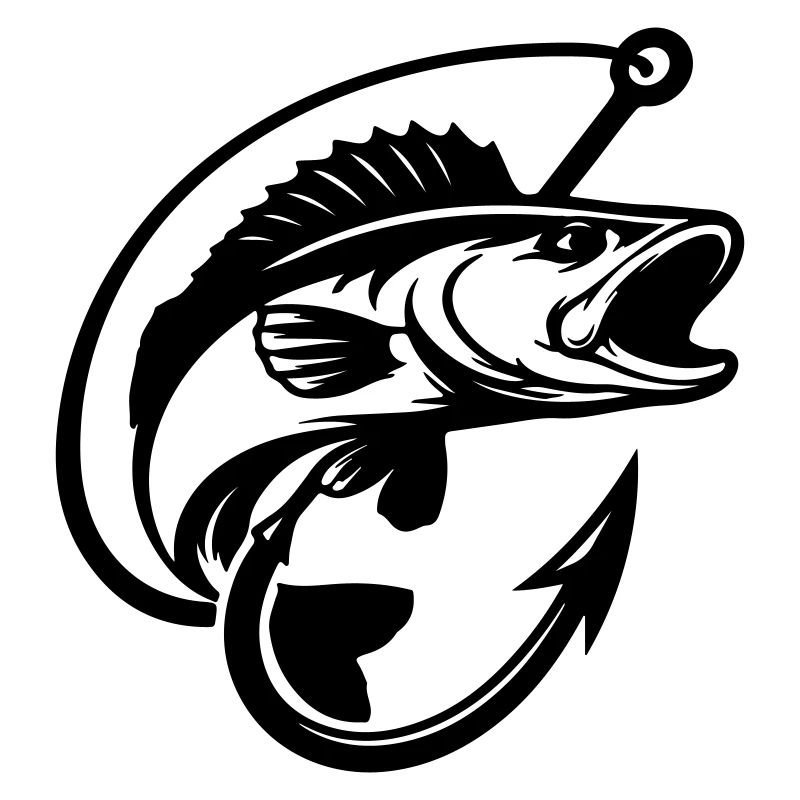 Logo de pêche au brochet