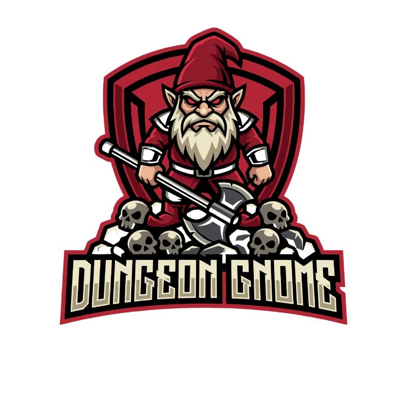 Evil Gnome, Dark Gnome, Goth Gnome, Funny Gnome