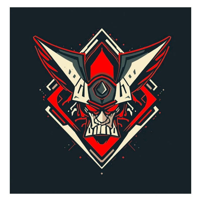 Schädel Warrior Emblem