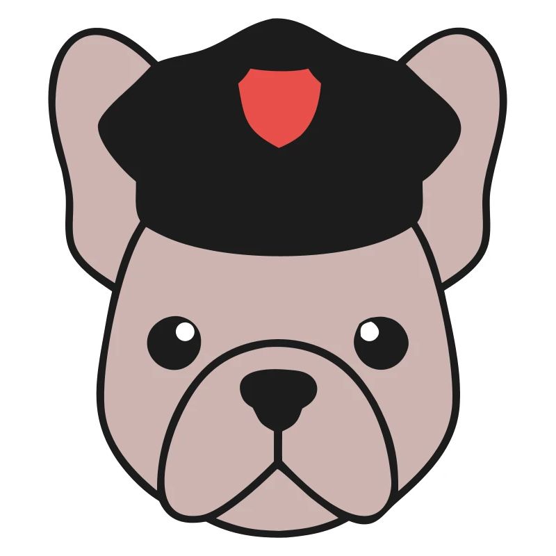 Frenchie Polizist Cop Security