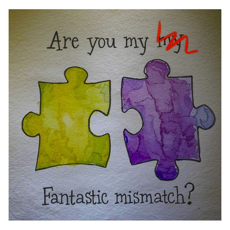 Fantastic mismatch puzzle pieces