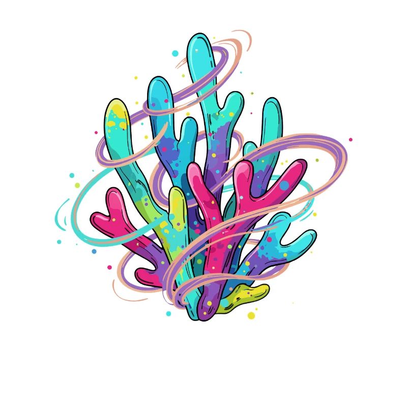 Tourbillon de corail néon