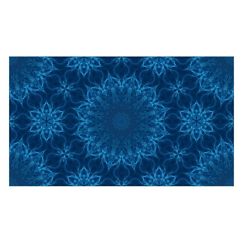 Blue Ocean Mandala Pattern – Abstract Water Kaleid