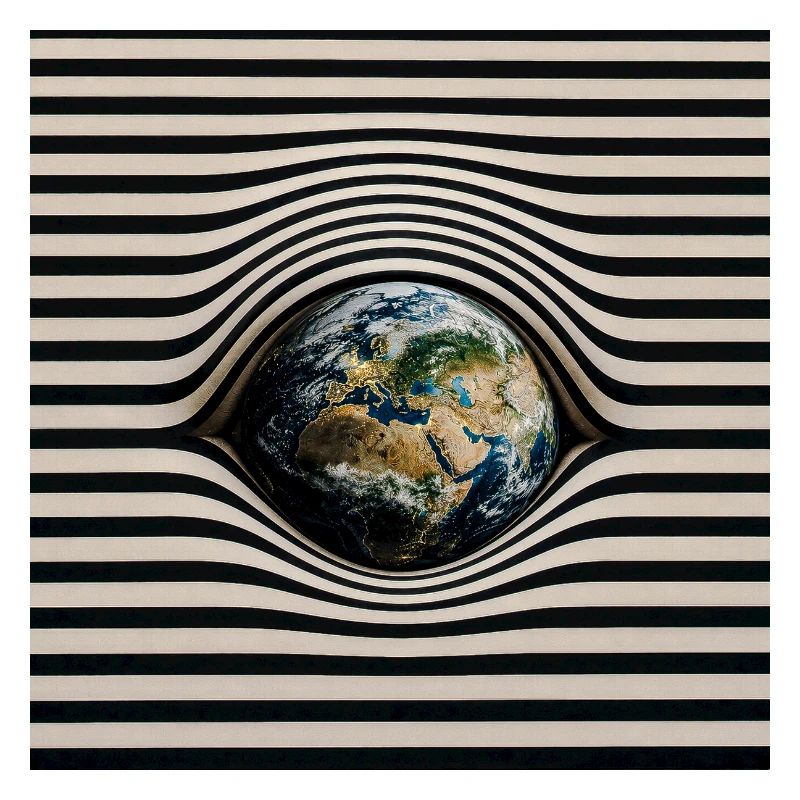Earth in Optical Wave Pattern