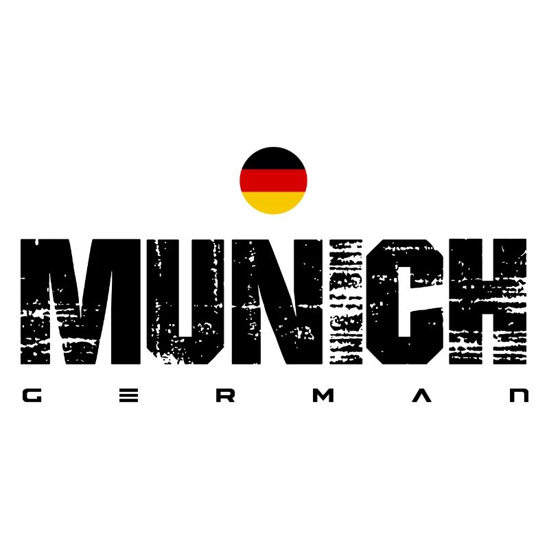 German Flag Circular Emblem