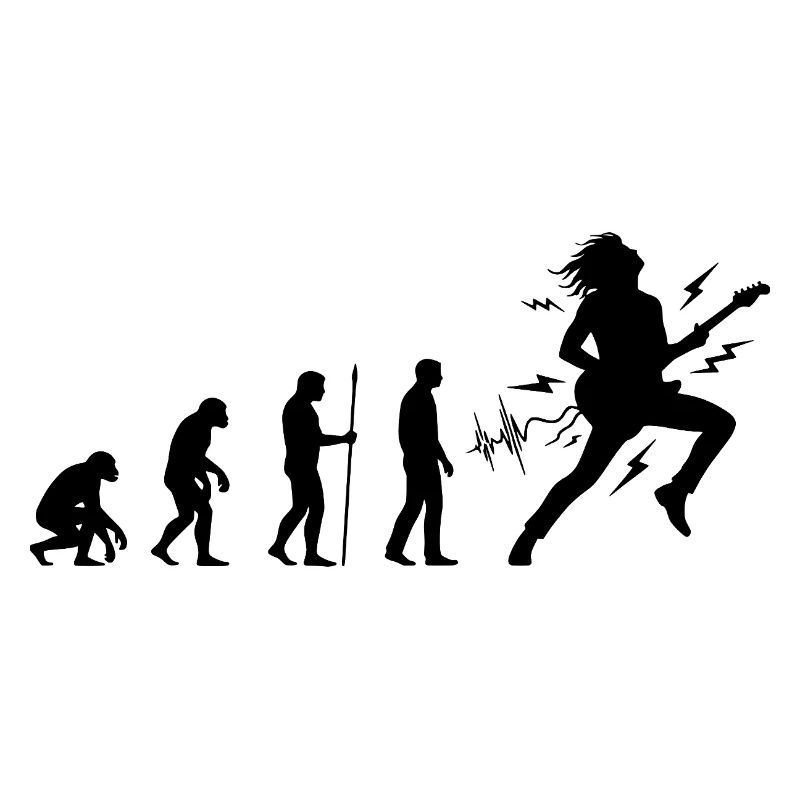 Évolution vers guitariste et musicien rock