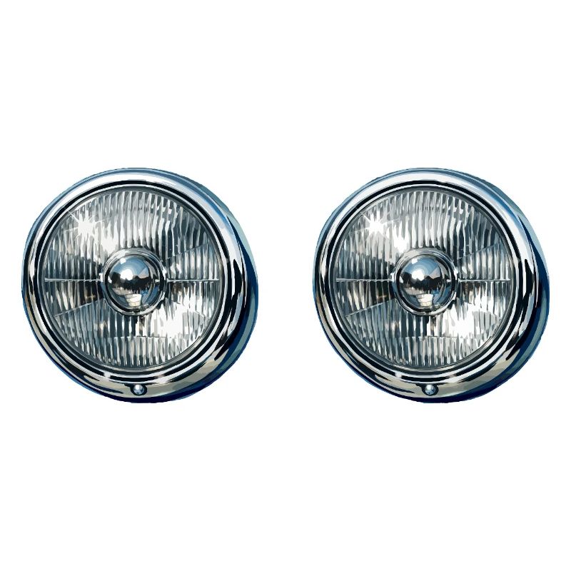 Reflets doubles des phares