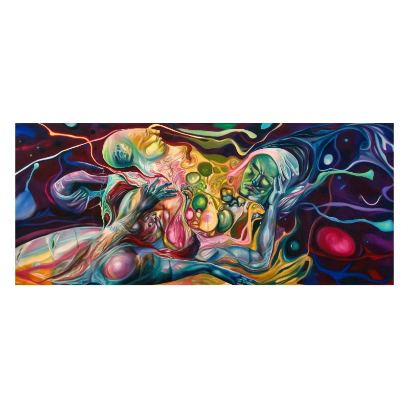 Neon Entangled Figures