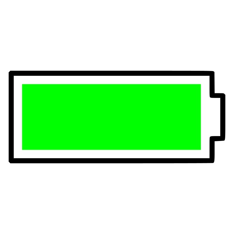 Batterie de conception de bloc vert néon pleine énergie
