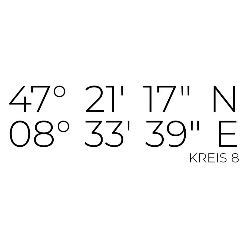 Coordinates District 8 Zurich