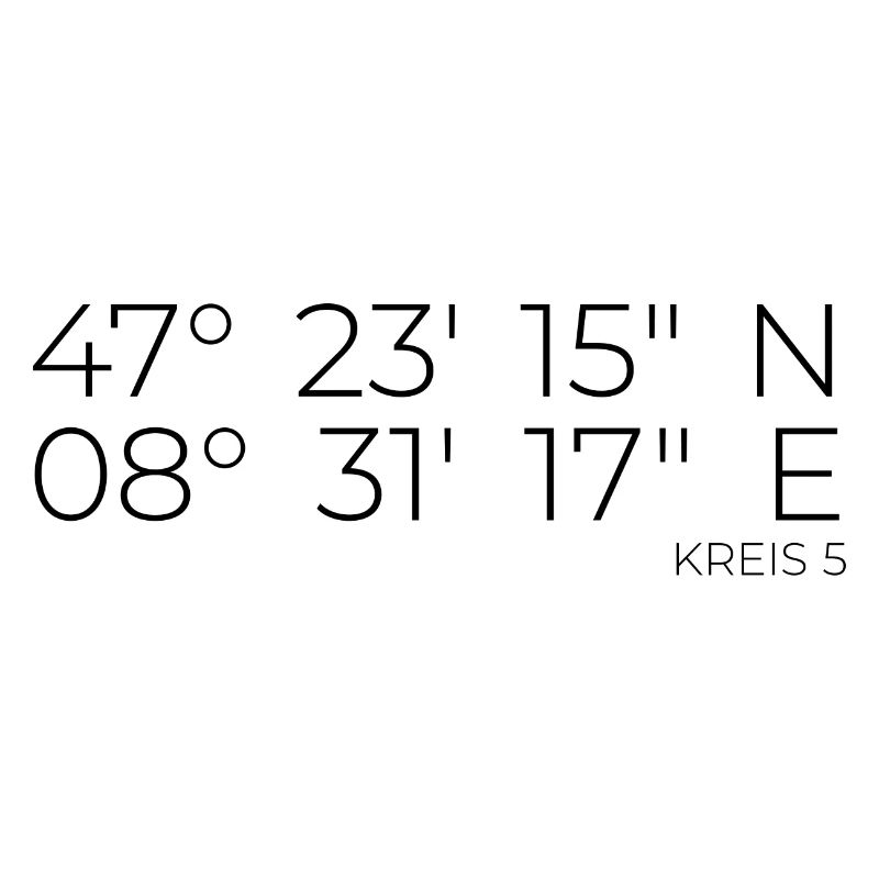 Coordinates District 5 Zurich