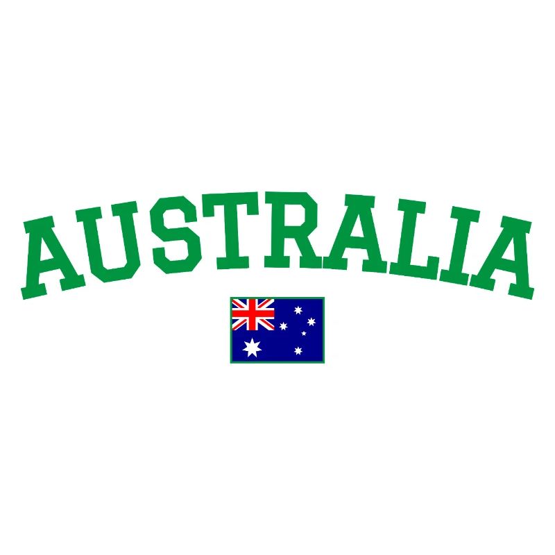 Drapeau de design australien vert