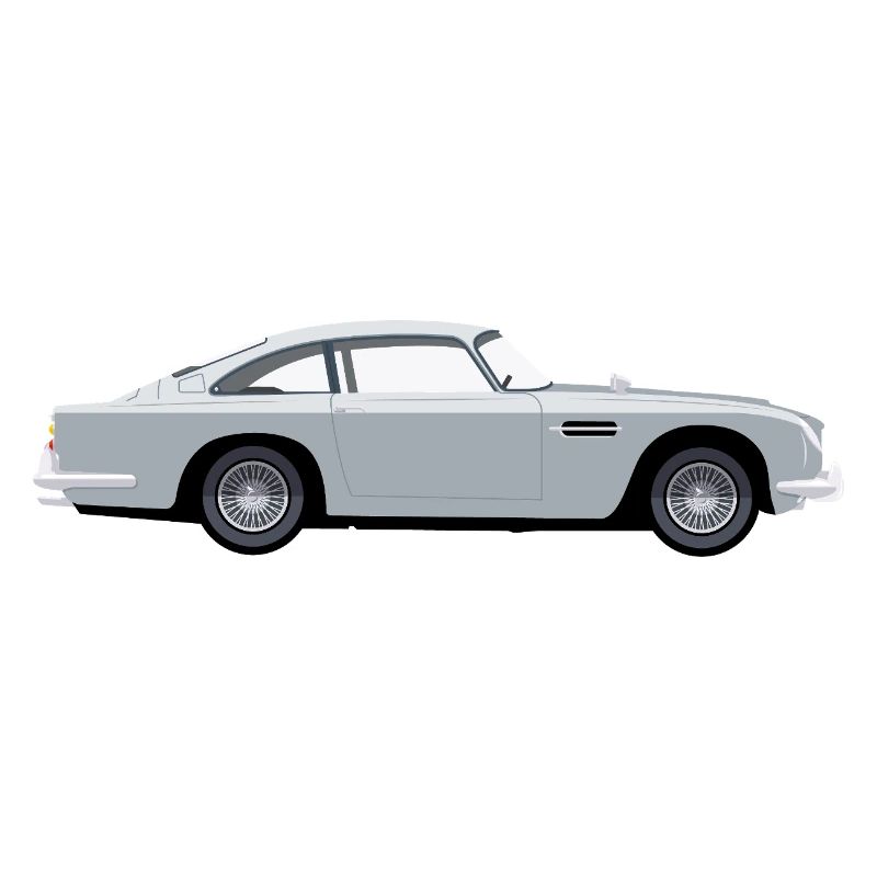 Vintage Light Blue Coupe