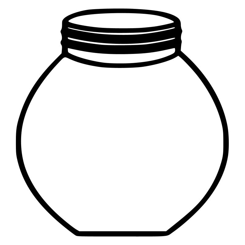 Empty Jam Jar Glass Bottle
