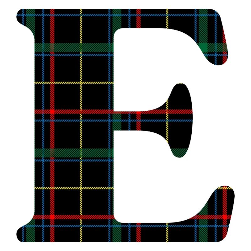 Monogramme e tartan écossais