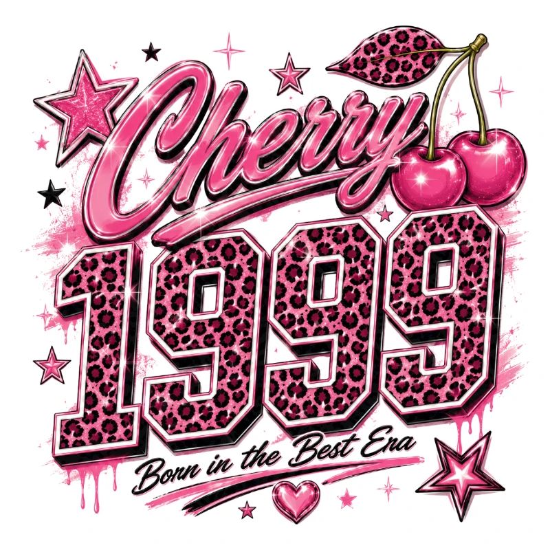 Cherry 1950's Leopard Pink