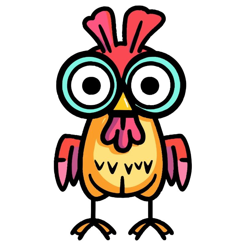 Chicken Halloween Comic Funny