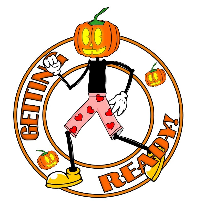 Ready for Halloween Pumpkin Retro Jack-O-Lantern