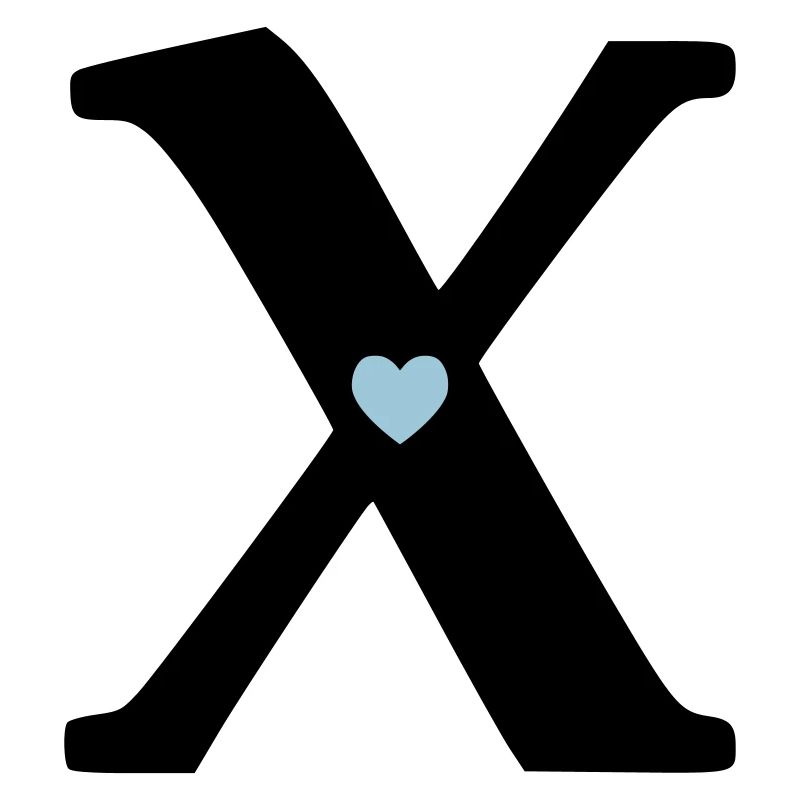 Letter X Initial point