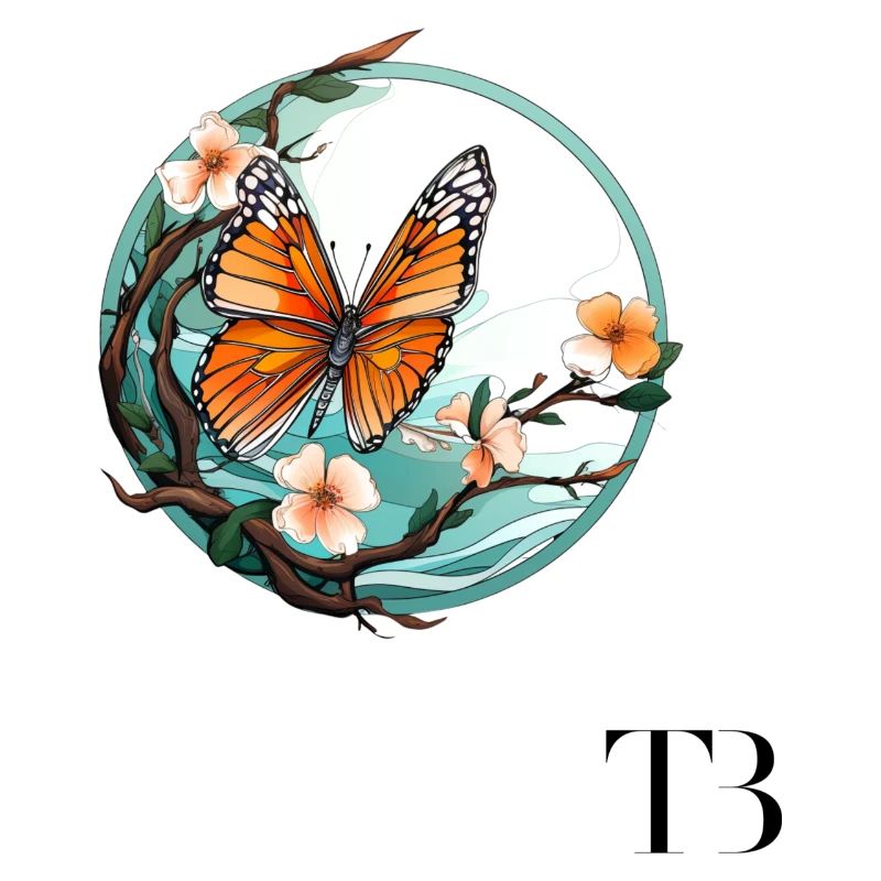 Beau design de papillon sur la branche