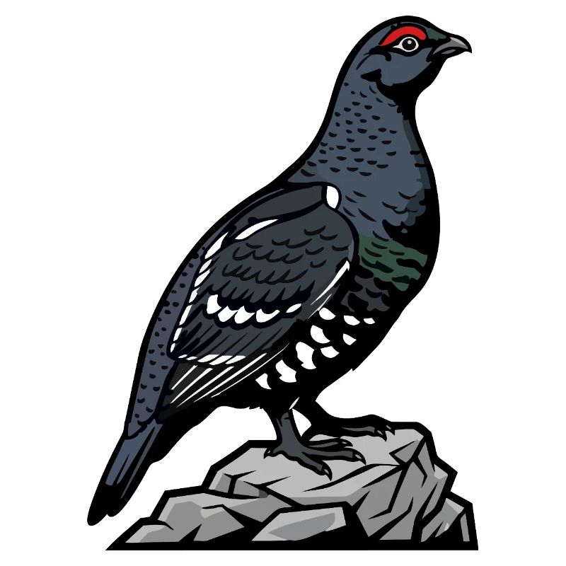 Spruce Grouse Wilderness Forest Mountain