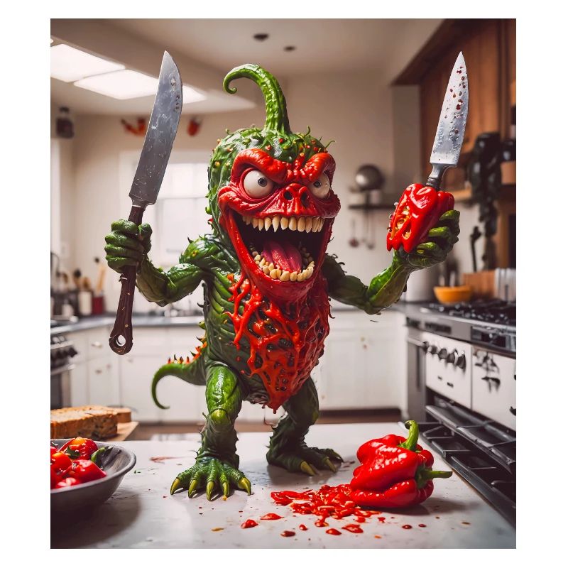 vegetables downfall Apocalypse Monster pepper