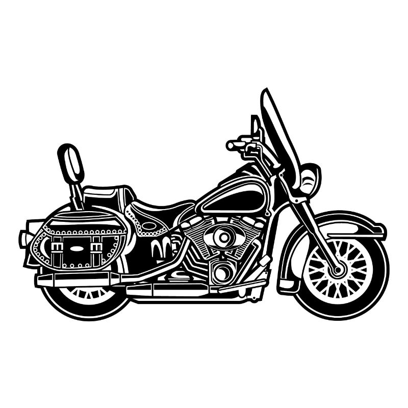 Chopper / moto 06_schwarz blanc