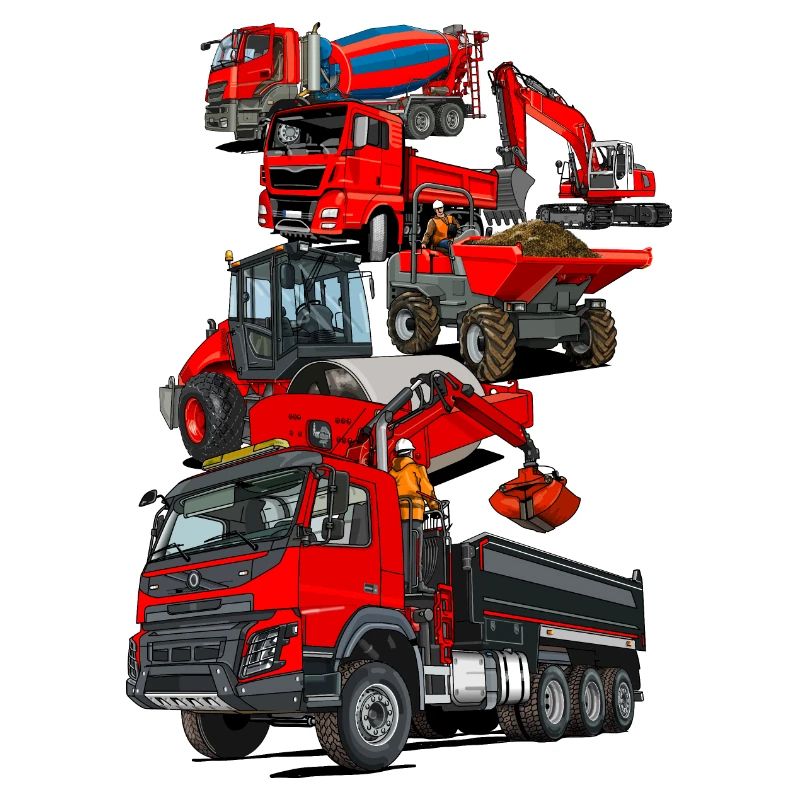 Construction site vehicles