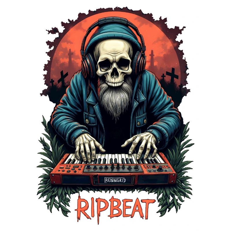 RIPBEAT: skeleton with a synthesizer
