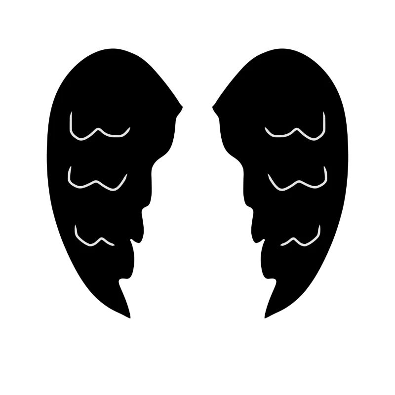 Two Wings Angel Symbol Devil