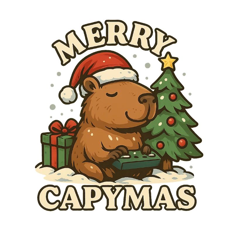 Joyeux Capymas – Noël 🎄 mignon du capybara
