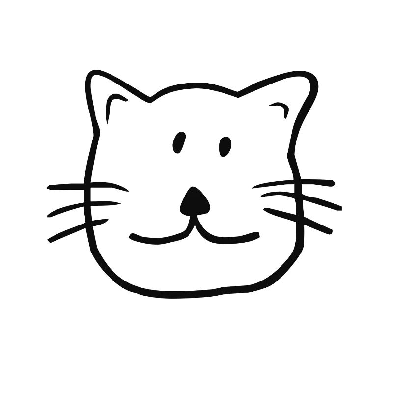 Chat doux (dessin) #WHITE