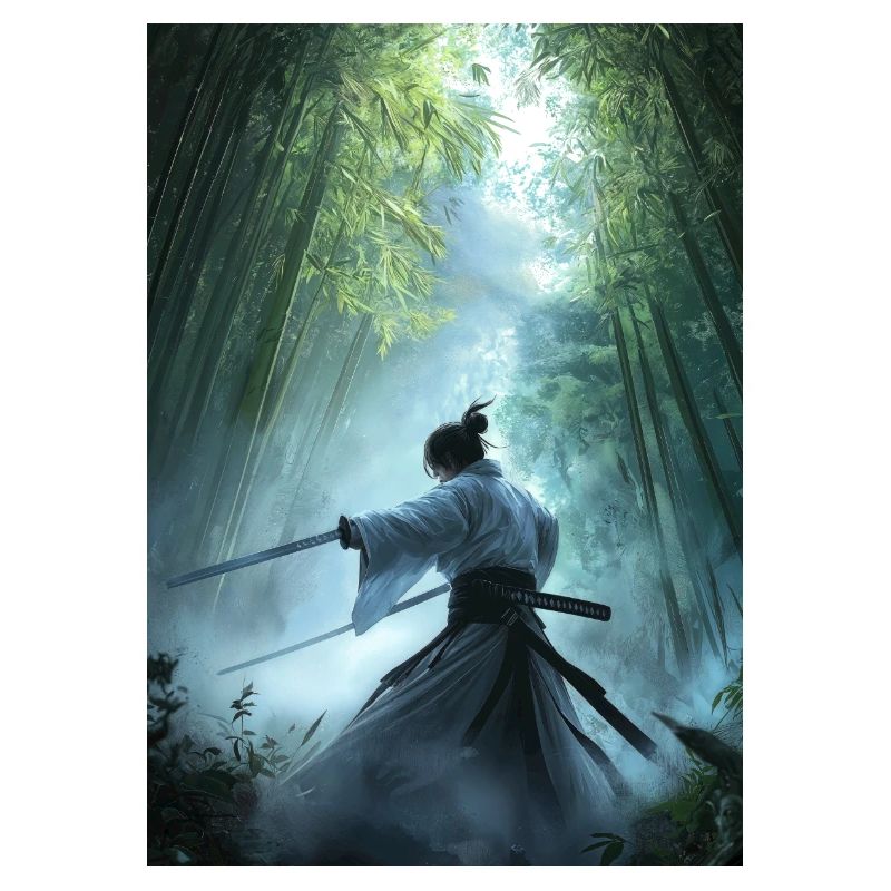 Samouraï dans la forêt