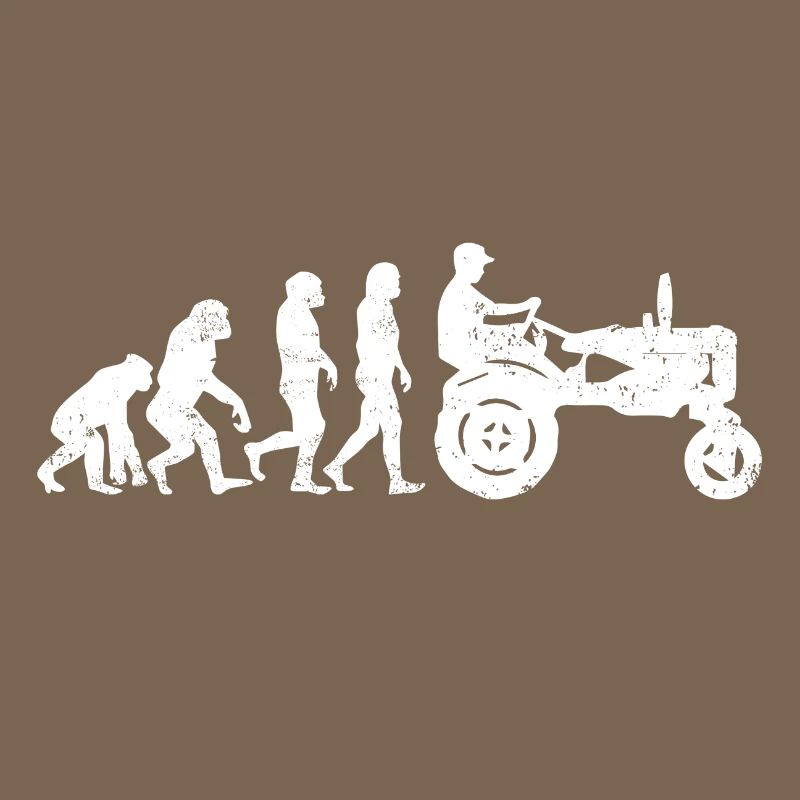 Tractor evolution farmer farmer gift acker