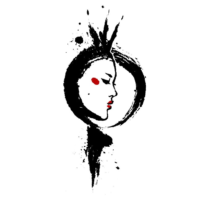 Amaterasu – Déesse Soleil Enso Sumi-e