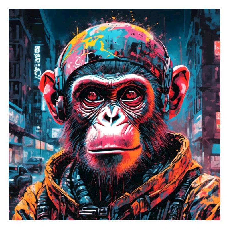 Cyberpunk Monkey