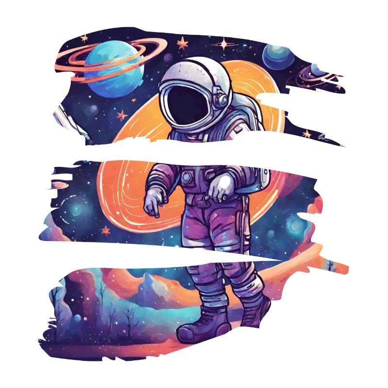 Astronaute Combinaison Spatiale Galaxy Walking