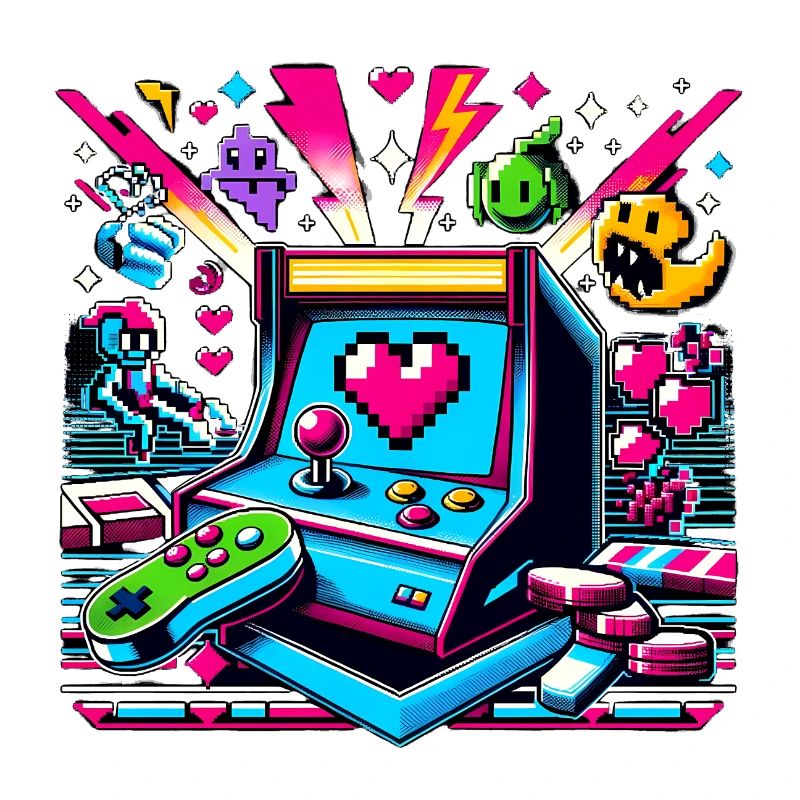 Pixel Art Arcade Game