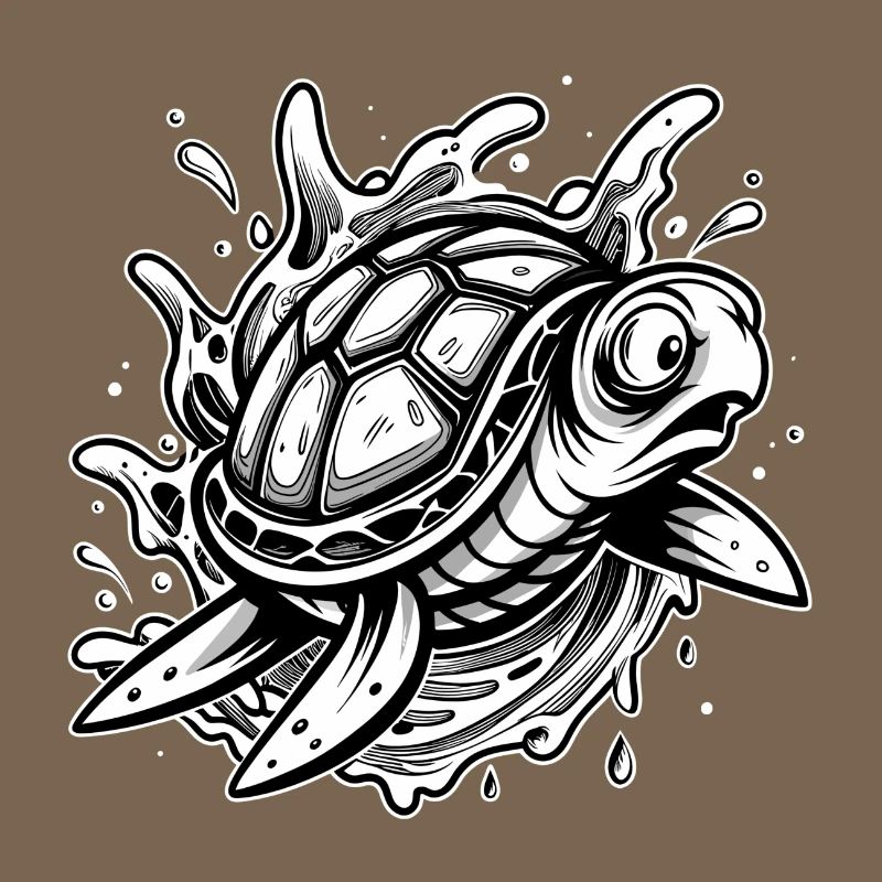 Frightened Turtle