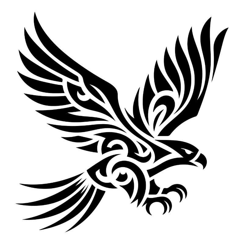 Elegant beautiful eagle on huge wings