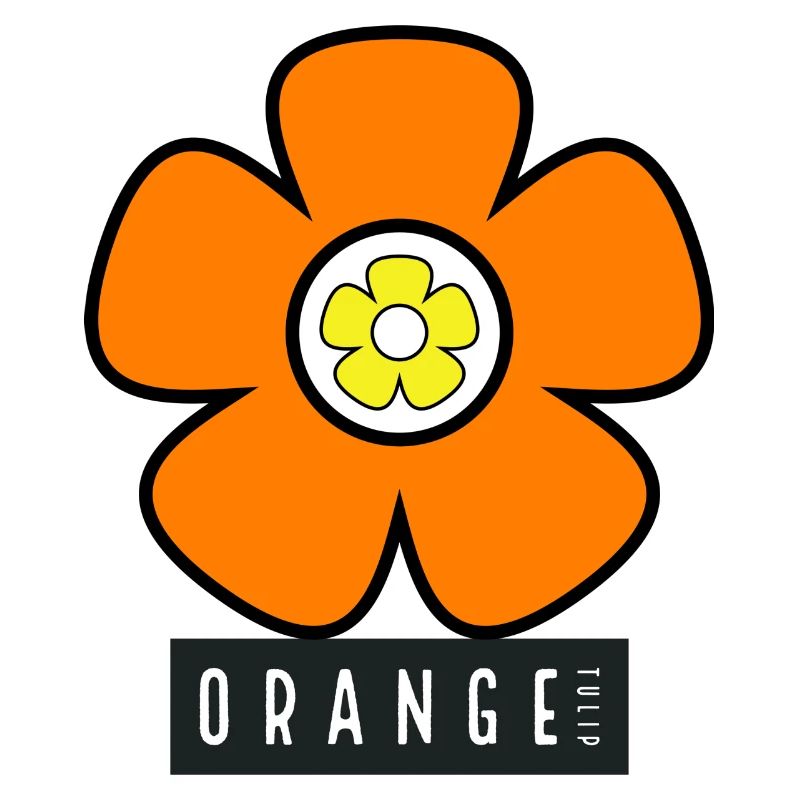 Tulipe orange à double fleur