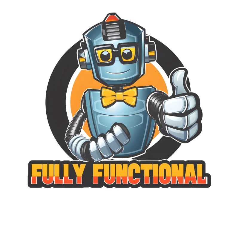 Robot with Bowtie & Glasses Thumbs-Up Tee Design