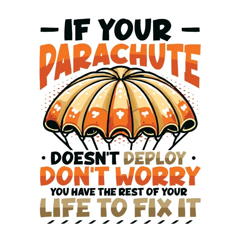 Funny skydiver